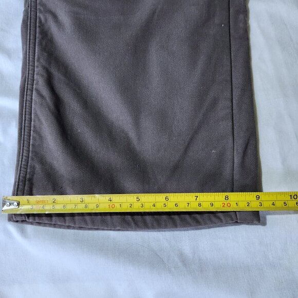 Wrangler Pants Mens 38 x 32 Authentics Fleece lined Cargo Brown Cotton Pants - Picture 5 of 11